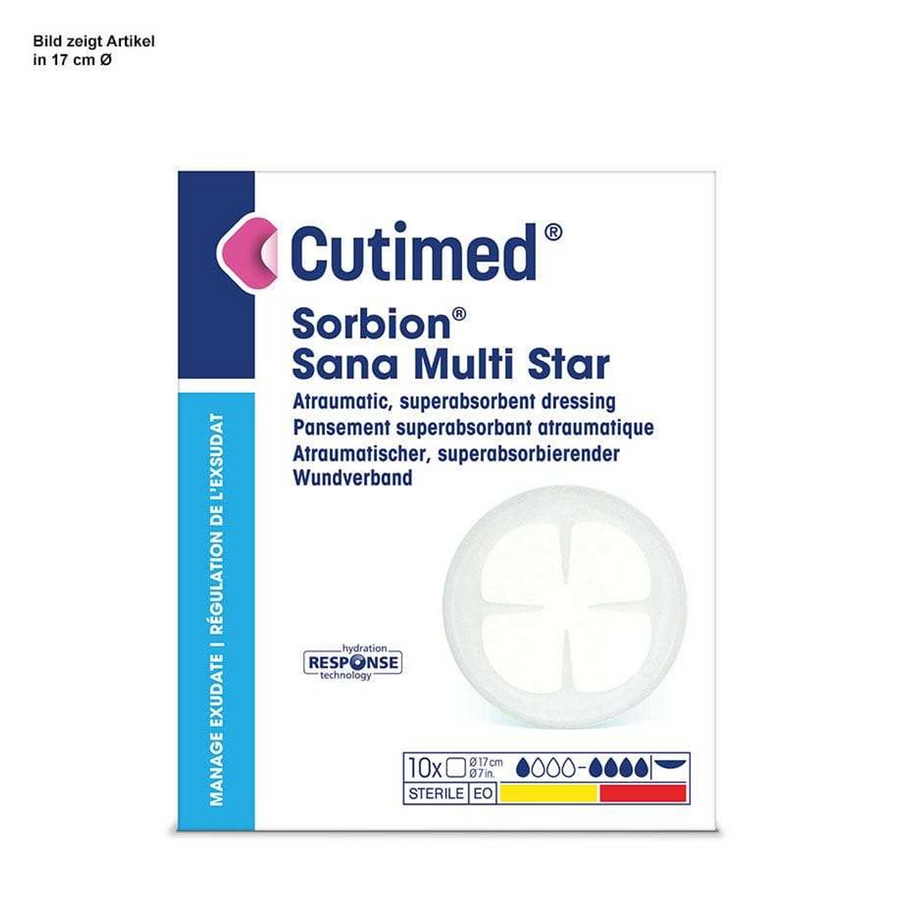 Cutimed Sorbion Sana Multi Star 10x17 cm | 10 Pack