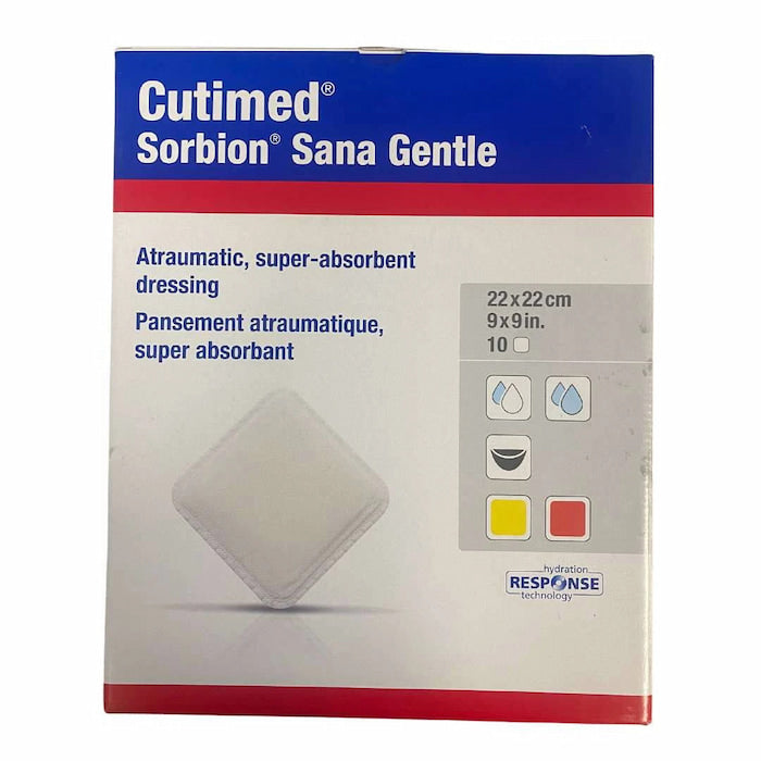 Cutimed Sorbion Sana Gentle 22cm x 22cm | 10 Pack