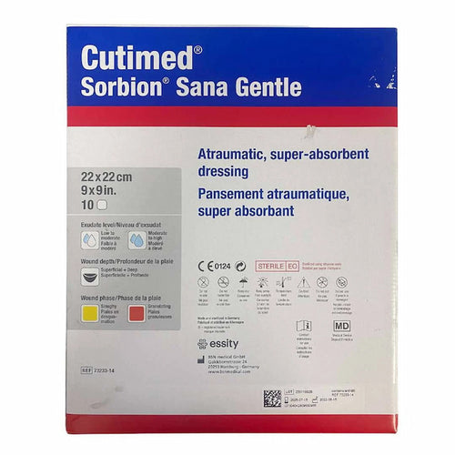 Cutimed Sorbion Sana Gentle 22cm x 22cm | 10 Pack