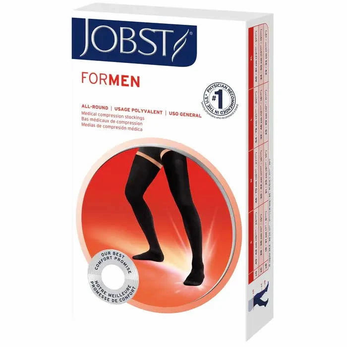 JOBST forMen 30-40mmHg Thigh High | Black