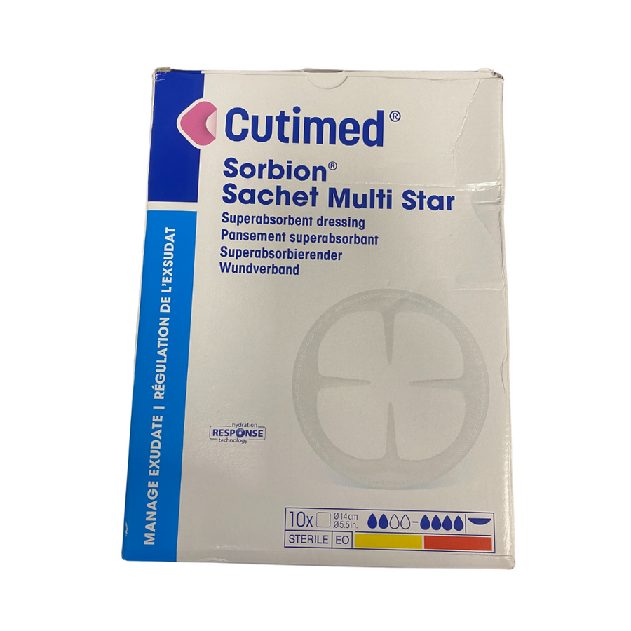 Cutimed Sorbion Sachet Multi Star D 14cm | 10 Pack