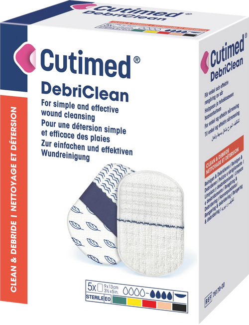 Cutimed Debriclean | Box of 5 Debridement Pads