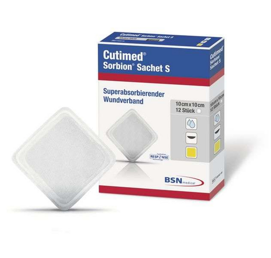 Cutimed Sorbion Sachet S Sterile 10x10cm | 10 Pack